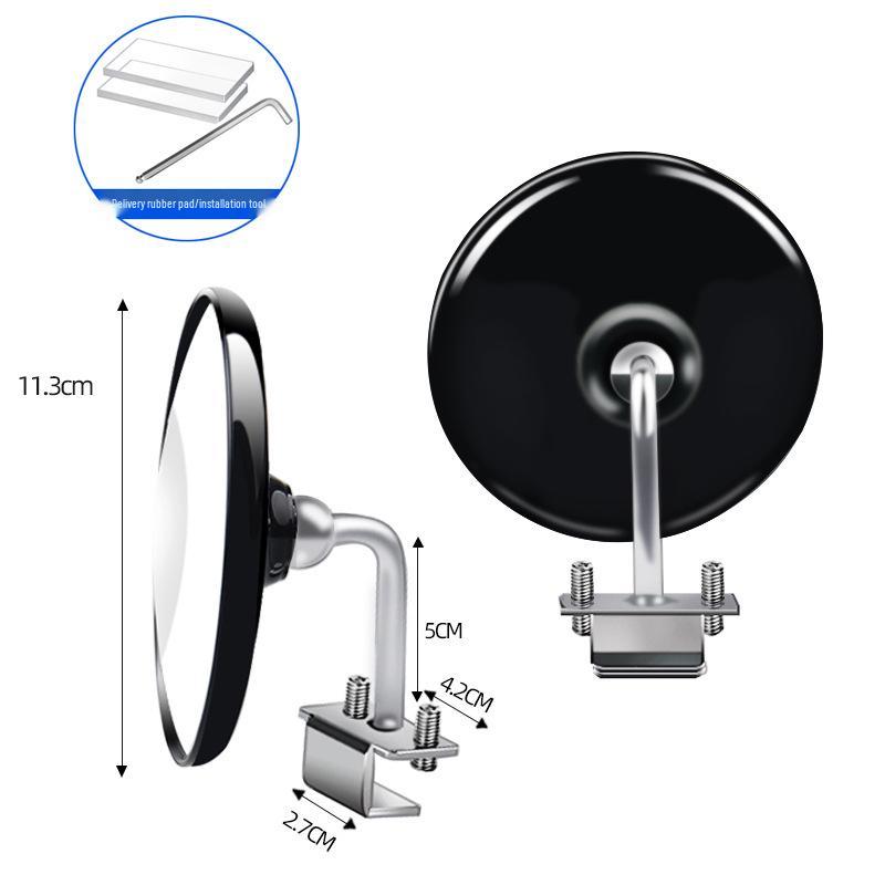 Круглое зеркало заднего вида 304 - Идеально для учебных автобусов автошкол, Широкоугольное, Подходит для малых транспортных средств