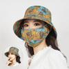Outdoor Summer Face Protection Full Protection Tea Picking Cap Agricultural Farming Sunscreen Mask Hat All-In-One Fisherman Hat Female