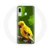 Case for Samsung Galaxy A30 Yellow Parakeet Birds Green Background