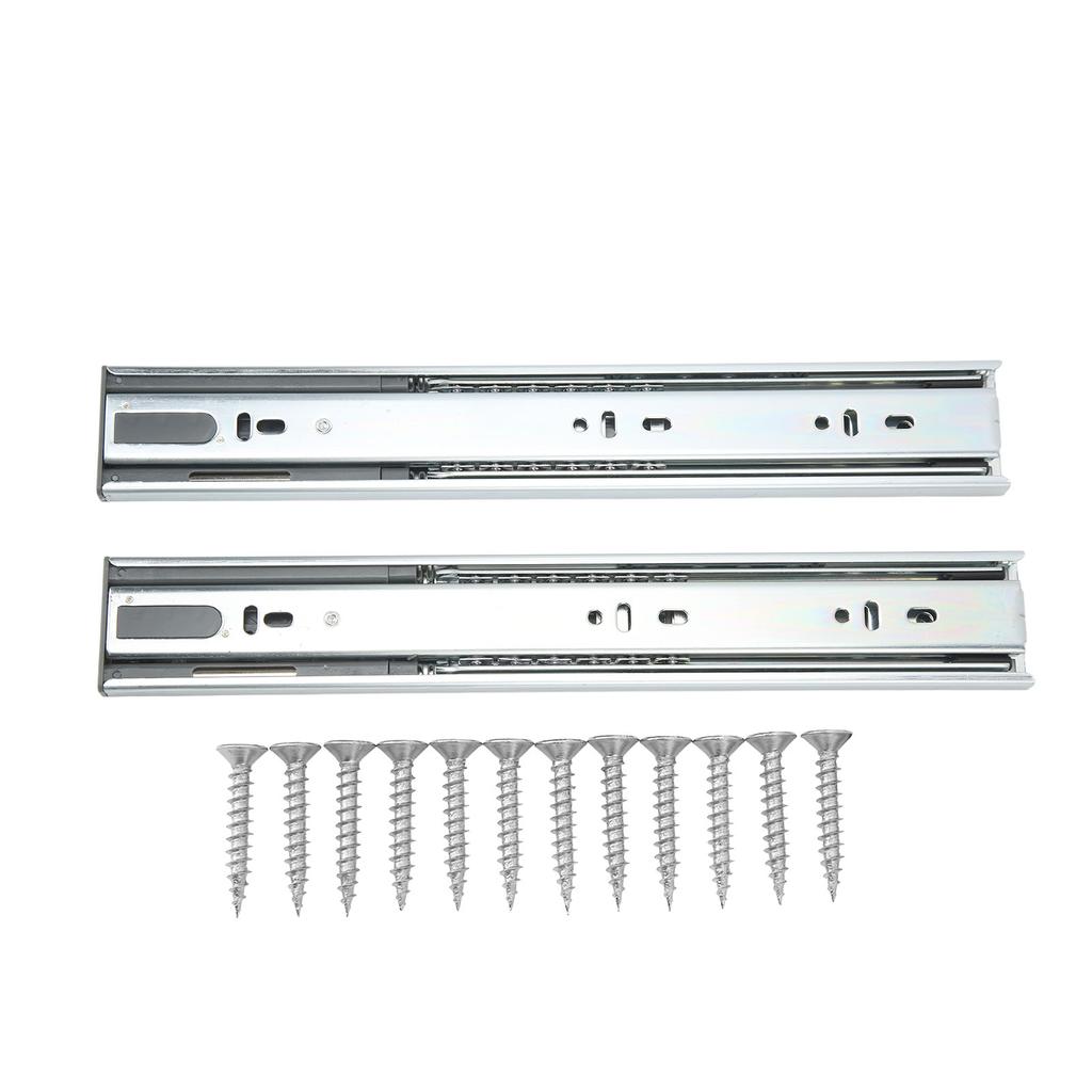 2 шт. Направляющие для ящиков 12 дюймов Грузоподъемность 30 кг Шарикоподшипниковые Направляющие для шкафов Инструмент для автодомов Яхт Домашнего использования