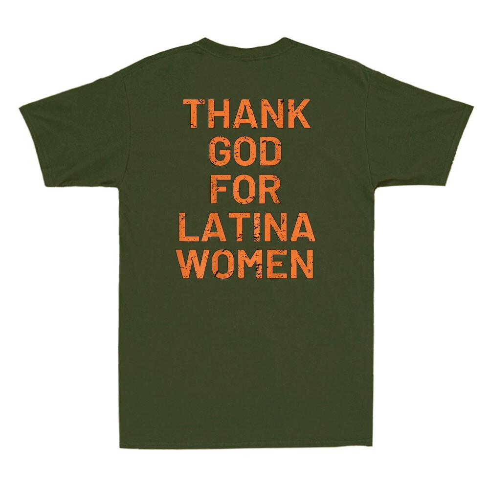 Thank God For Latina Unisex Funny Saying Quote Joke Gift Vintage Unisex Tshirt