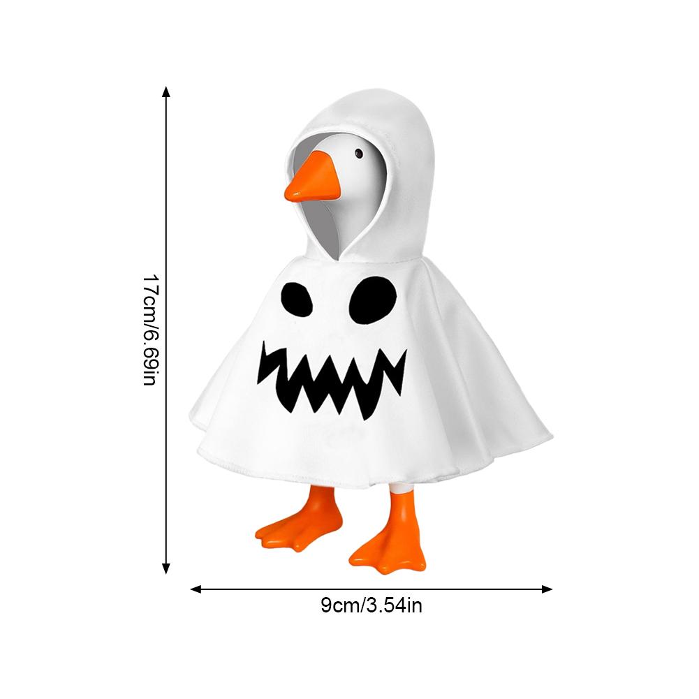 7-дюймовая толстовка с капюшоном для Хэллоуина для статуи гуся, миниатюрная одежда, толстовка для настольного гуся, декор стола