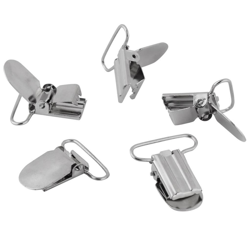 Серебряные металлические подтяжки, зажимы для соски, держатель, аксессуары для ремонта (25мм)
