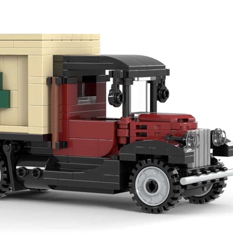 Compatible Building Blocks Winter Village Christmas Tree Truck MOC-126375 Assembly & Construction Car Educational Model Toy