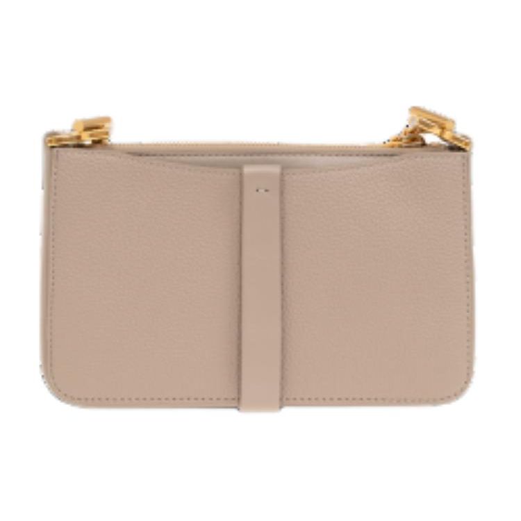 Chloe Marcie Zipper Closure Pebbled Calfskin Shoulder Bag Women shoulder bag Beige CHC23-WP849L52-23W