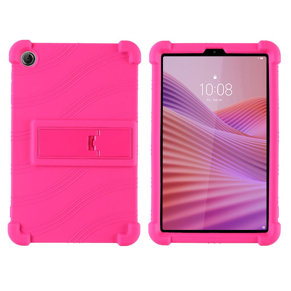 For Lenovo Tab K9/Tab One Silicone Case with Kickstand Rugged Protective Cover