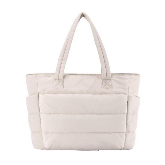 Женская сумка через плечо, стеганая сумка-тоут, большая вместимость, легкая, водонепроницаемая, с несколькими карманами, сумка для ноутбука, для работы, путешествий, спортзала