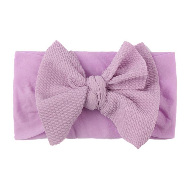 New Bow Nylon Headband, Cute Soft Elastic Twill Bubble Baby Hair Accessories, Baby Headband