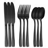 9pcs/3set Gold Dinnerware Stainless Steel Cutlery Set Dinner Knives Fork Spoons Sliverware Kitchen Tableware Set