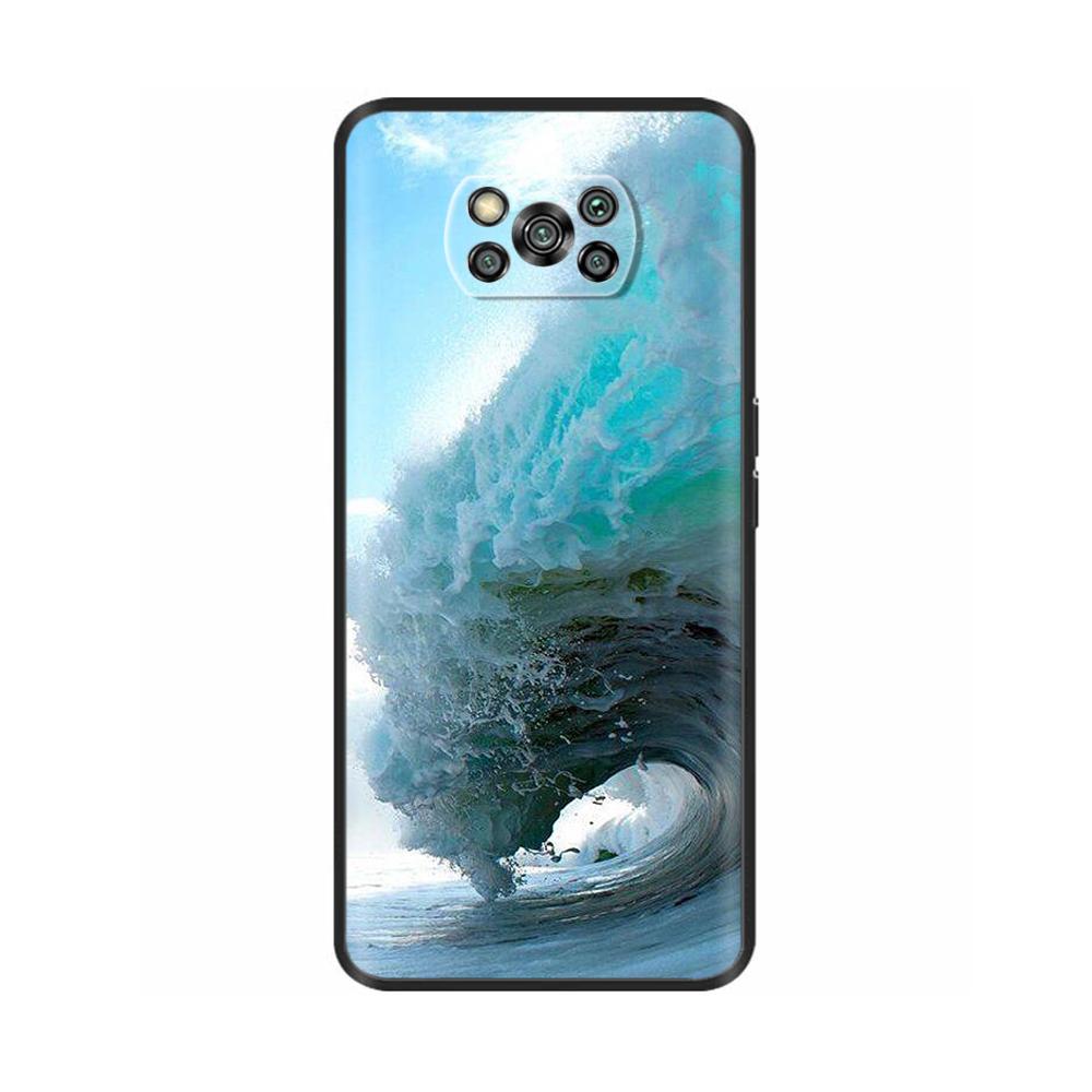 Чехол для Xiaomi Poco X3 Pro Мягкий силиконовый Черный Чехол для телефона для Poco X3 NFC Чехол для Poco X 3 NFC PocoX3 Pro ТПУ Capa Funda