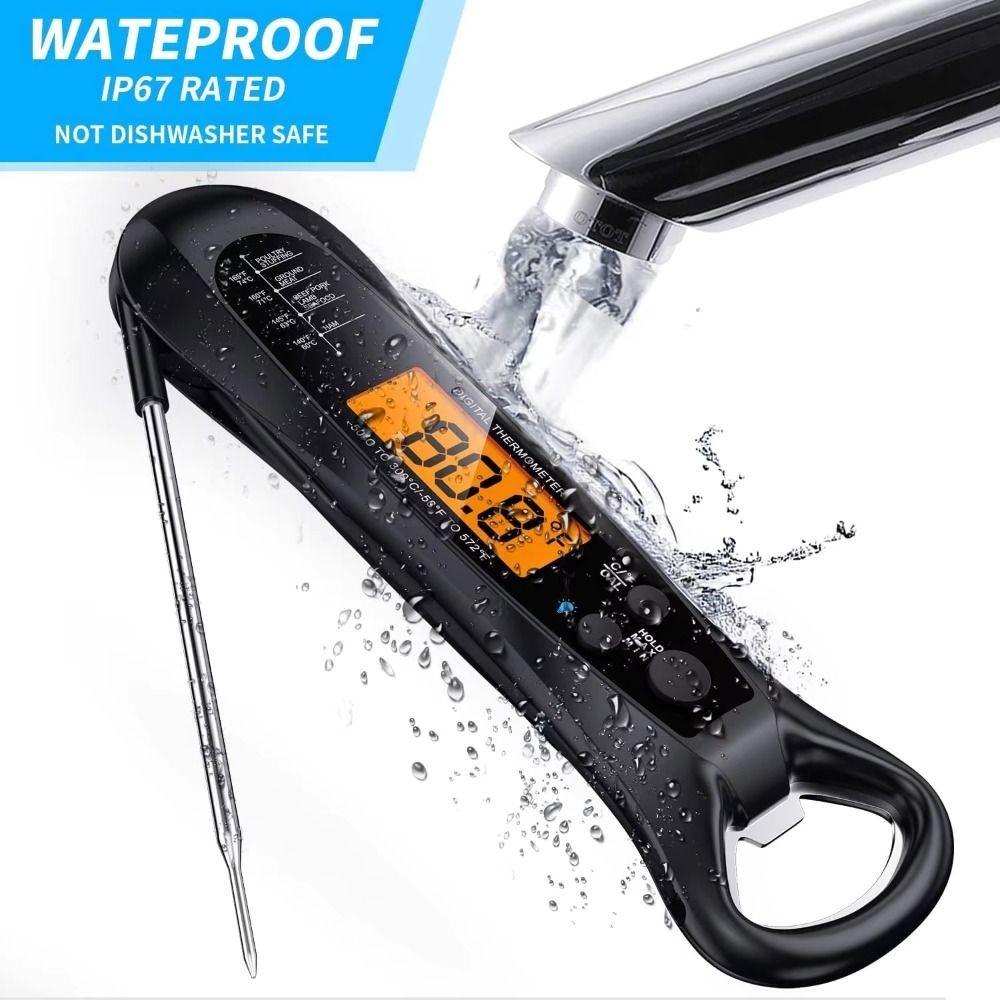 Waterproof Electronic Food Thermometer 2-in-1 Professional Meat Thermometer Grilling
