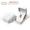 Custom High-Grade PU Leather Jewelry Box for Bracelets, Rings, Pendants, and Necklaces