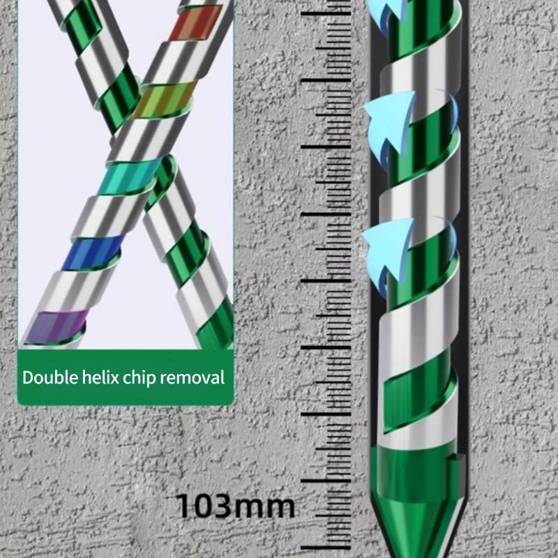 Multifunctional Hexagonal Shank Eccentric Drill Carbide Triangular Bit Steel Four-Edged Hole Opener