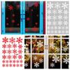 27PCS White Mural Gifts Xmas Decorations Snowflake Christmas Sticker Snow Decal Static