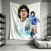1PC Football Superstars Wall Hanging Printed Fabric Blanket Decorative Tapestries for Bedroom Living Room Home Decor