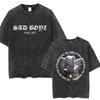Singer Junior H Sad Boyz Washed Vintage Tshirt Summer Men Women Casual Fashion Oversized TShirt Mens Hip Hop Aesthetic T Shirt