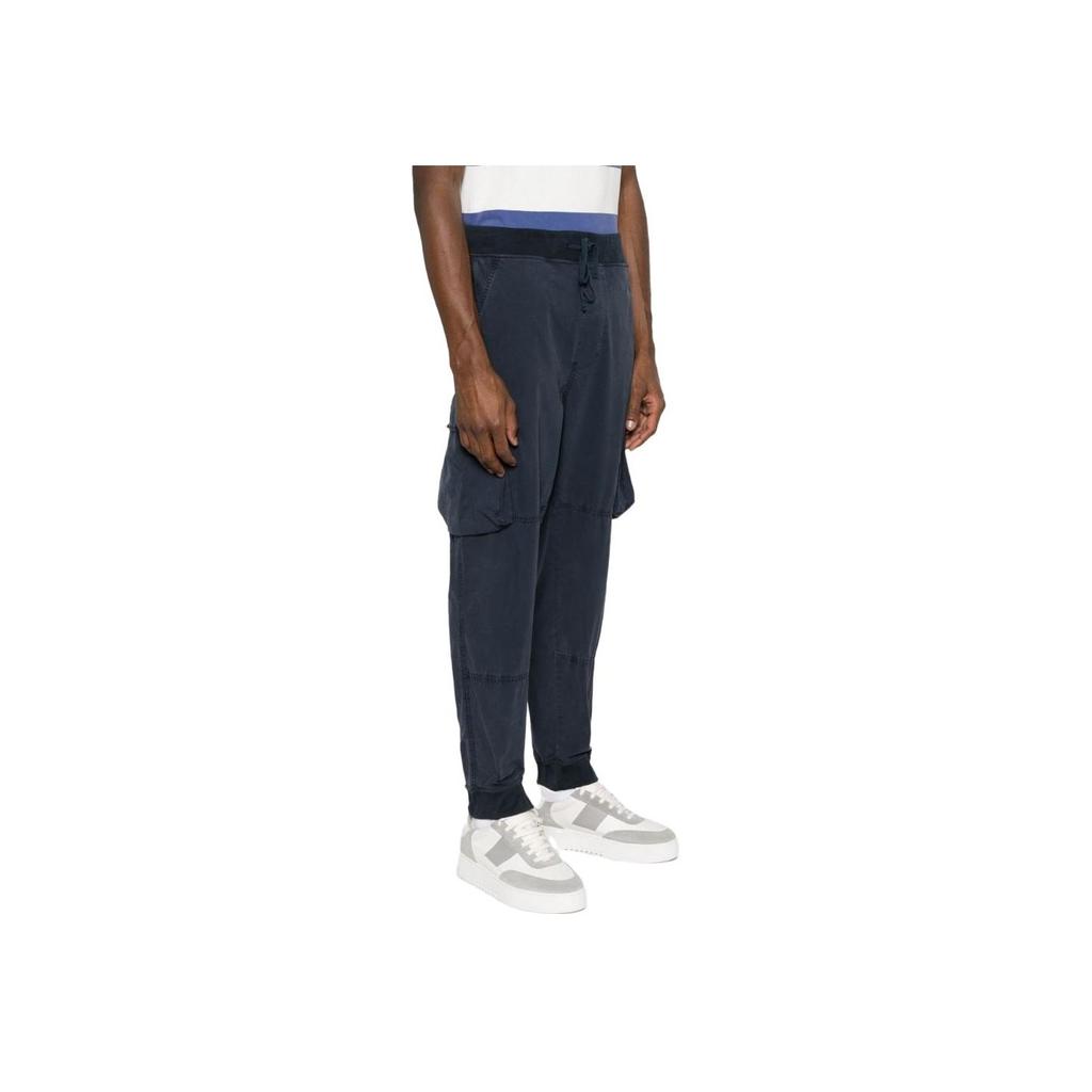 Polo Ralph Lauren Solid Color Drawstring Tapered Cargo Pants Men Pants Midnight-Blue 710A31388-001