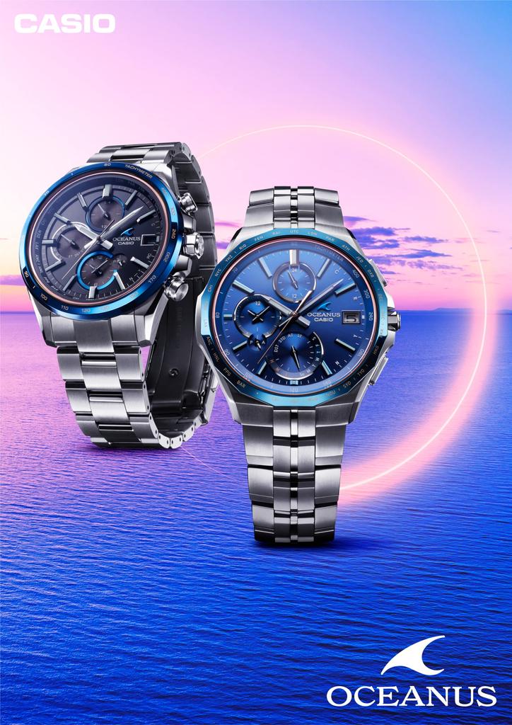 Часы Oceanus в цвете Manta Bluetooth, оснащенные радиоприемником Solar Silver [Casio] [Сделано в Японии] OCW-S5000F-2AJF Мужские
