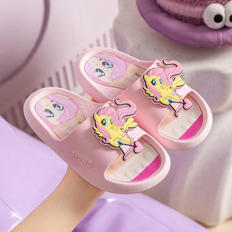 Нескользящие летние тапочки My Little Pony для девочек - Мультяшные шлепанцы для дома
