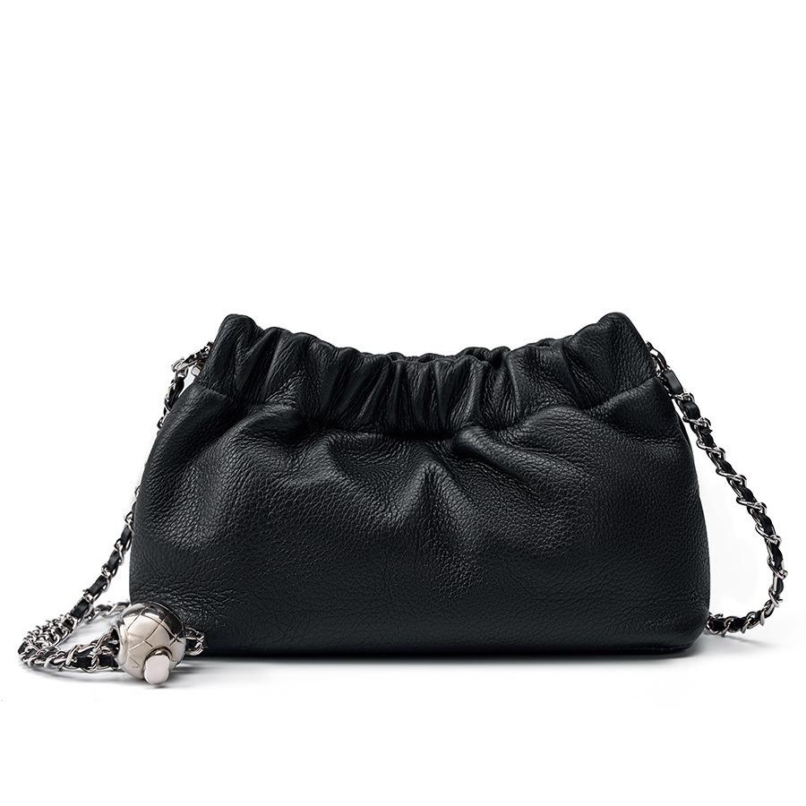 Складная сумка-облако, Новая сумка-цепочка под мышкой, Сумка-мессенджер на плечо из коровьей кожи, Сумка-золотой шар.