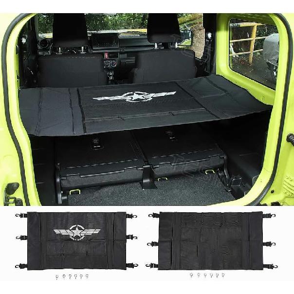 Задняя шторка багажника автомобиля, сумка для хранения, сетка для Suzuki Jimny JB64 JB74 2018-укладка, автоаксессуары