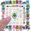 35pcs-50pcs Cartoon Robots Stickers Playful Fantasy Creatures Stationery Stickers Stickers For Guitar DIY Skateboard