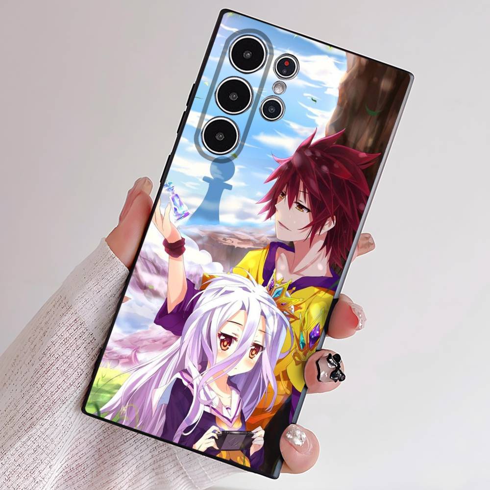 Чехол для телефона с аниме-тематикой No Game No Life для Samsung серии S S21 S22 S23 S24 S25 FE Plus Ultra, мягкий ТПУ, приятный для кожи