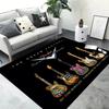 Classical Guitar Electric Guitar Bass Area Rug,Carpet Rug for Living Room Bedroom Sofa Doormat Decor,Kid Game Non-slip Floor Mat