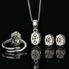 Accessories Jewelry Sets Necklaces Rings Earrings Oval Shaped High Carbon Diamonds Fashionable Women High-end