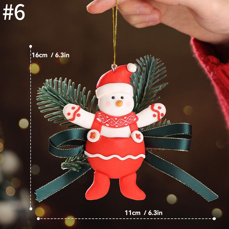 Christmas Bell Hanging Decoration Doorbell Christmas Party Hanging Decoration Creative Glitter Christmas Tree Keychain Pendent