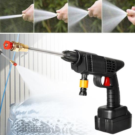 Беспроводная мойка высокого давления, электрическая стиральная машина для автомобиля, аккумуляторная, 300 Вт, очиститель высокой мощности, ручная мойка высокого давления