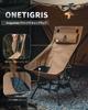 OneTigris Dragonhide Outdoor Chair High Back Camping Chair 2WAY Складной низкий стул со съемным подголовником Грузоподъемность 150 кг Повышенная устойчивость