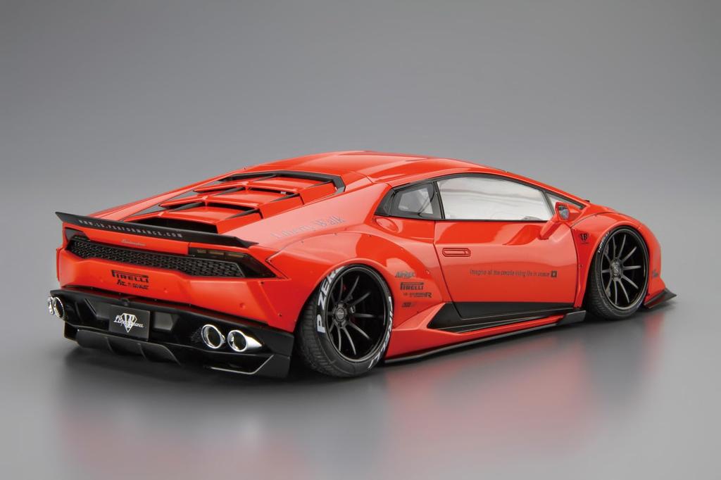 Аошима Бунка Кёдзай Ко., Лтд.. (АОСИМА) 1/24 Liberty Walk LB Works Lamborghini Huracan Вер.1 Пластиковый Модельный Комплект