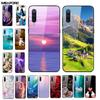 Чехлы для Xiaomi Mi A3 Роскошные Чехлы для Телефона из Закаленного Стекла Космические для Xiaomi MI 9 Lite Чехол 9lite MiA3 Жесткий Защитный Задний Корпус