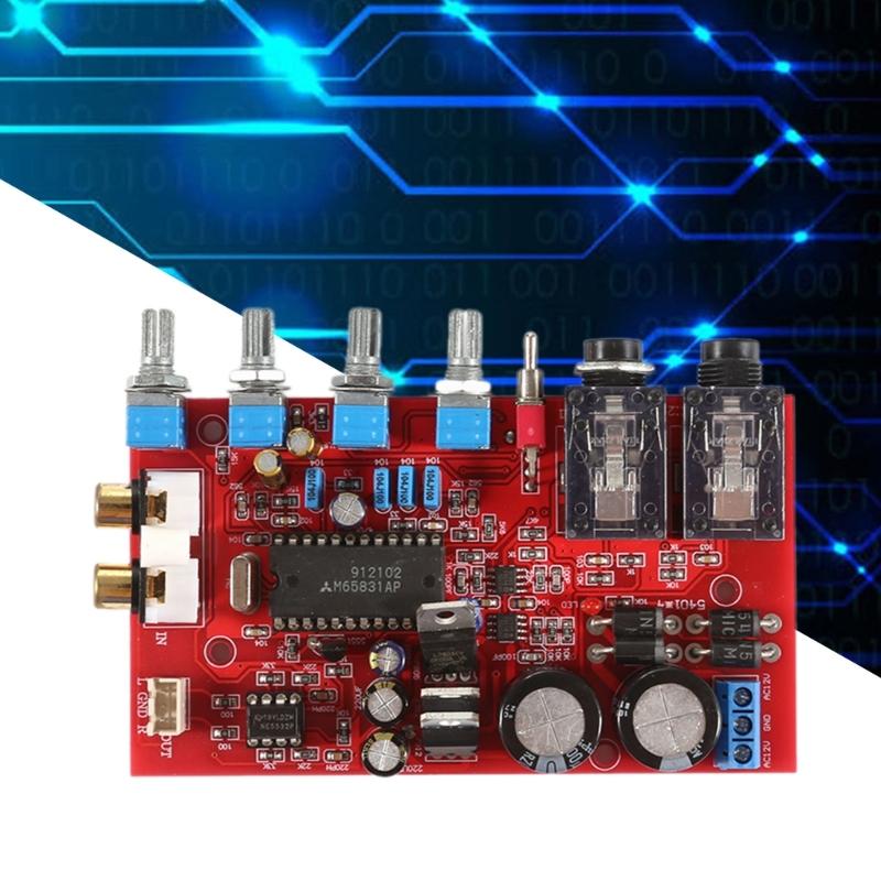 NE5532 Предварительный усилитель Тональная плата HiFiStereoAmplifier Управление громкостью 4-канальных усилителей Высокие частоты Низкие частоты