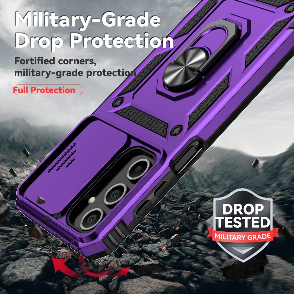 Чехол с кольцом-держателем Armor для Samsung Galaxy A16 A06 M53 M33, противоударный, коке для Galaxy A73 A13 A53 A04 A33 A72, чехол с защитой объектива