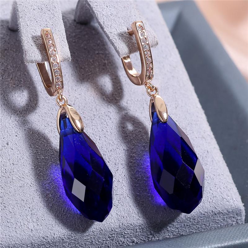 Шикарные серьги-капли, женские серьги с классическим английским замком