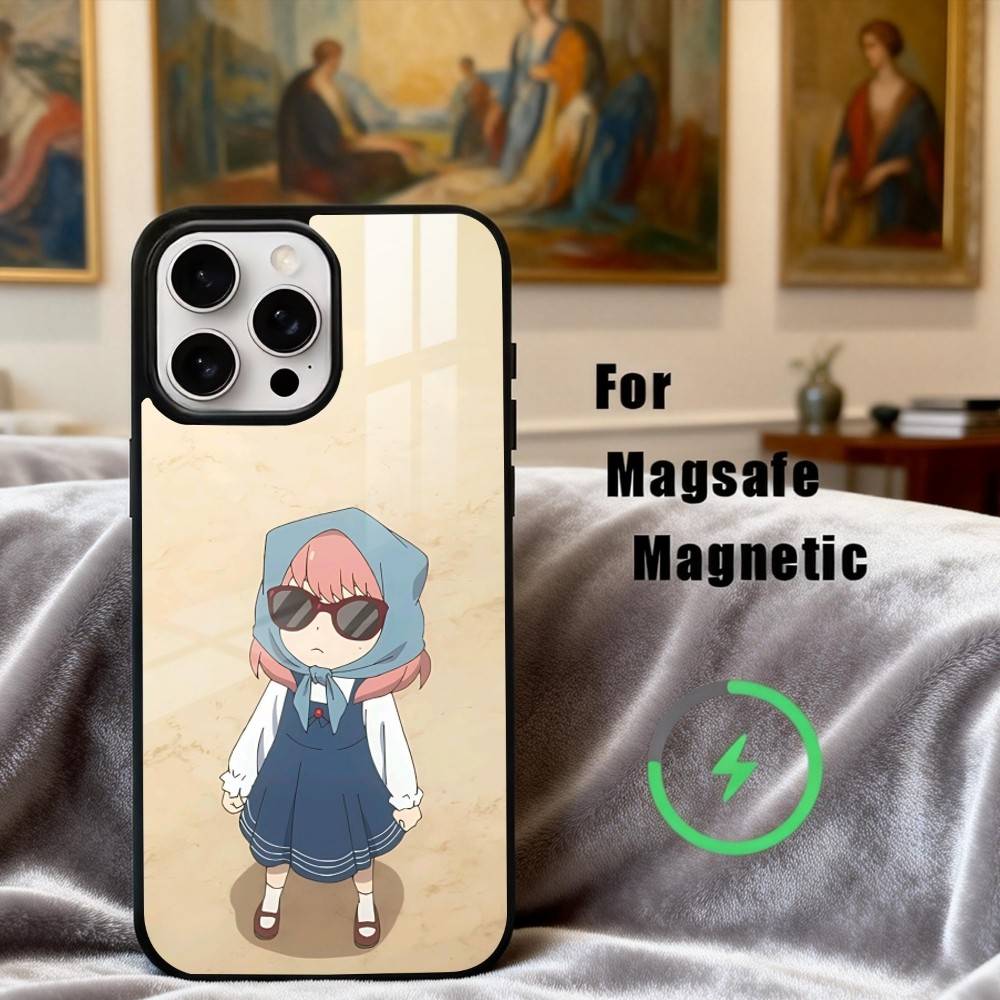 Чехол для телефона S-Spy X F-Family-Y A-Anime для iPhone 17,16,15,14,13,12,Plus,Pro,Max с магнитной беспроводной зарядкой MagSafe