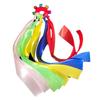 1Pcs/1Pair with Elastic Rope and Bell Children Wrist Ribbon Pom Club Dance Prop  Big Match