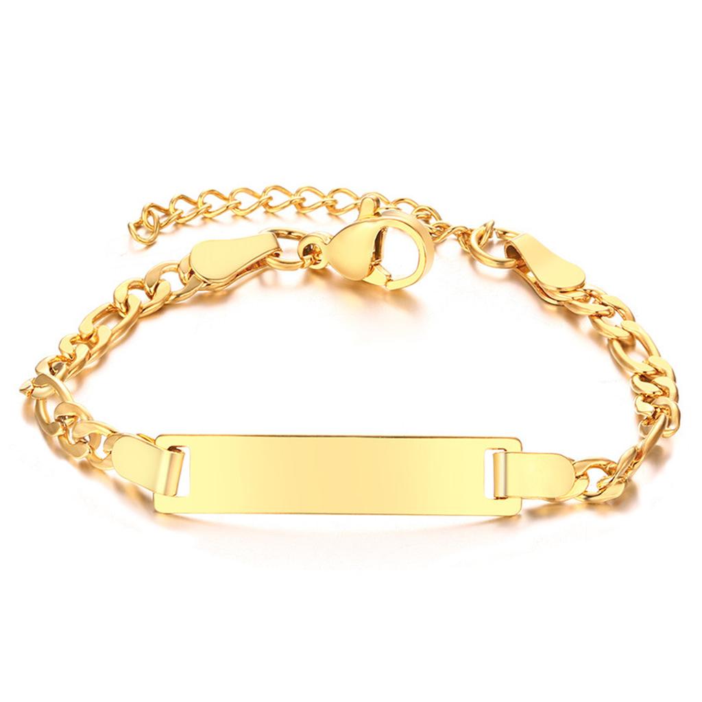 (Name/Date/Small Pattern) DIY Adjustable Length Charm Customized Bracelet