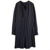 Long Sleeve Plus Size Black Cotton Vintage New In Dresses for Women Casual Loose Spring Autumn Midi Dress