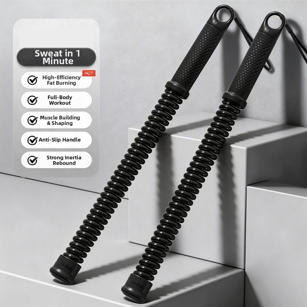 2pcs Ergonomic Grip Strength Training Bar Portable Arm Muscle Trainer Aerobic Exercise