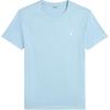 Polo Однотонная футболка с вышивкой логотипа, приталенного кроя, с круглым вырезом и короткими рукавами, мужская, синяя MNPOTSH1N822293-400