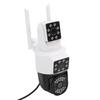 1080P PTZ Outdoor Security Camera WiFi 360 Degree Triple View Outdoor Camera AI Human Detection APP Remote Sharing