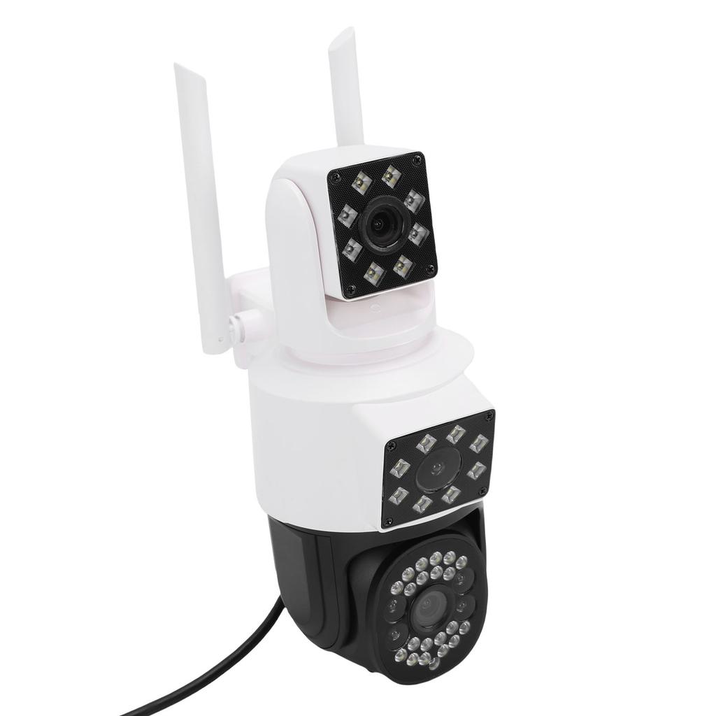 1080P PTZ Outdoor Security Camera WiFi 360 Degree Triple View Outdoor Camera AI Human Detection APP Remote Sharing