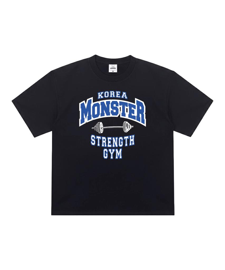 KOREAMONSTER Km22 Strength Gym Oversized Short Sleeve T-Shirt White