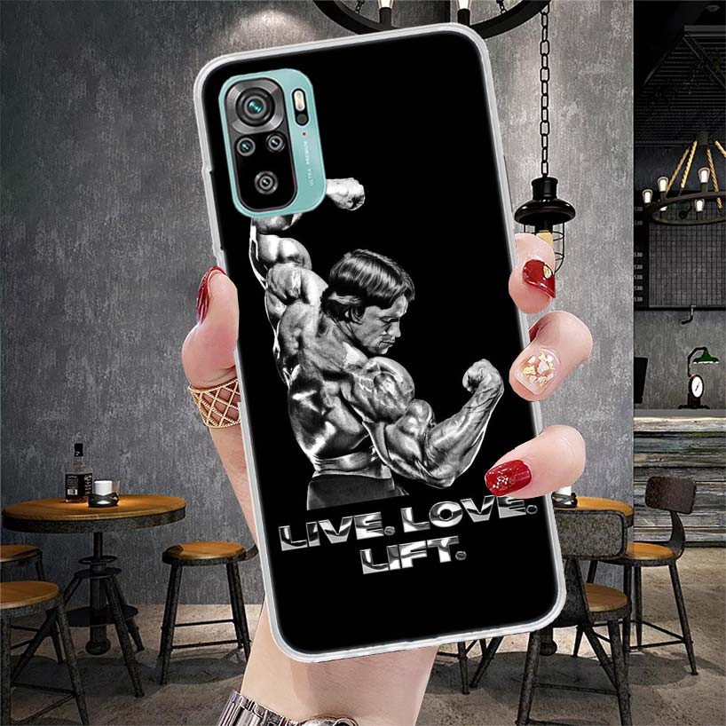 Bodybuilding Gym Fitness Muscle Soft Phone Case For Xiaomi Redmi Note 15 14 14S 13 12 Pro Plus 12S 11 11S 11E 10 10S 11T 5G Fund
