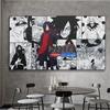 Solid Wood Frame Naruto Itachi Uchiha Madara Character Anime Poster HD Picture Canvas Painting Print Art Wall Mural Kids Room Home Decor
