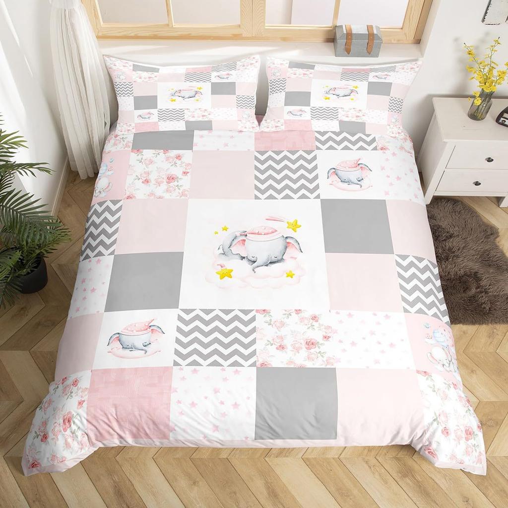 Colorful Dog Paw Three-Piece Quilt Cover 3D Digital Printing Bedding Cover Pet Animal Bed Cover