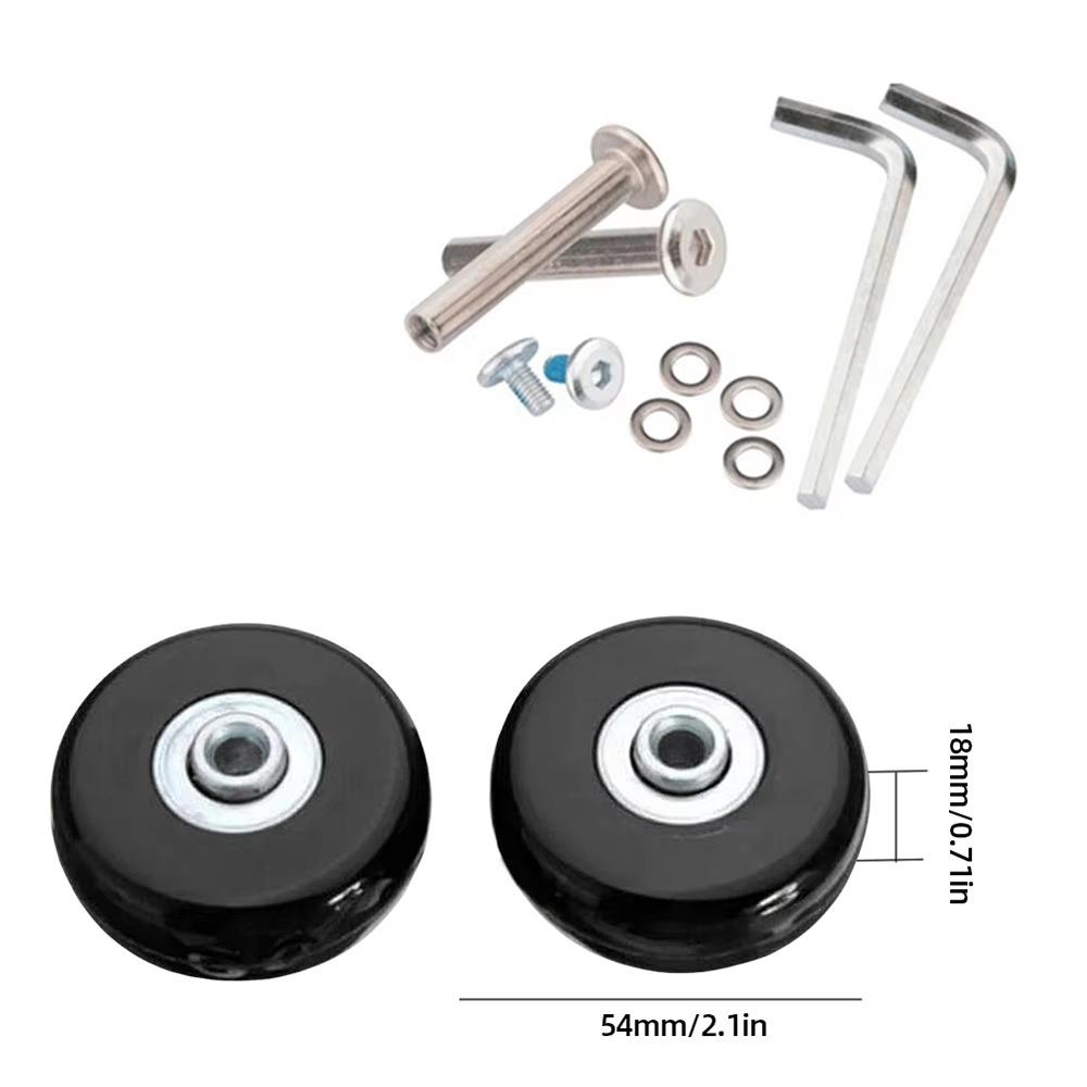 Гибкие резиновые колеса для багажа 40-70 мм Набор для замены колес Прочный набор для ремонта чемодана Тележка